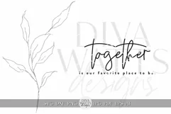 Together Is Our Favorite Place To Be SVG Quote svg Product Image 2