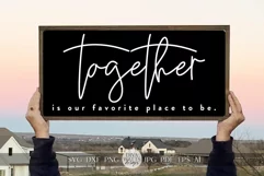 Together Is Our Favorite Place To Be SVG Quote svg Product Image 1