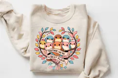 Together We’re The Best Flock Sublimation PNG Design Product Image 3