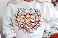 Together We’re The Best Flock Sublimation PNG Design Product Image 2