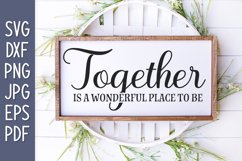 Together Is A Wonderful Place To Be SVG Product Image 1