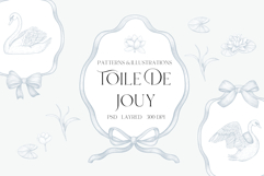Dreamy Swans &amp; Lilies. Toile De Joue Product Image 1