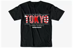 tokyo japan urban street svg t shirt design graphic vector Product Image 1