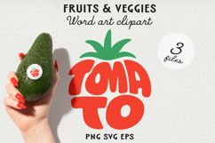 Fruit Typography BUNDLE, Fruit Word Art SVG | PNG | EPS Product Image 23