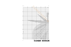 Tomato geometric ornament kitchen cross stitch pattern - Tango Stitch