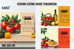 Tomato girl kitchen conversion cutting board PNG design Product Image 1