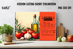 Tomato girl kitchen conversion cutting board PNG design Product Image 1