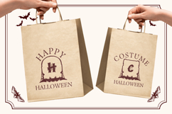 Tomb Head Monogram Halloween Font | Web Font Product Image 3
