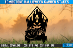 Tombstone Garden Stakes Laser Cut | Halloween Lawn Stake Product Image 1