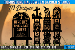 Tombstone Halloween Garden Stakes Laser Cut Bundle Product Image 1