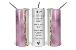 To My Wonderful Mom Poem Tumbler Design Product Image 1