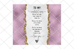 To My Wonderful Mom Poem Tumbler Design Product Image 2