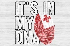 It's in my DNA Tonga Flag Fingerprint PNG Sublimation Product Image 1
