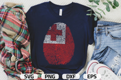 Tonga SVG | Tonga Flag Fingerprint | SVG PNG DXF EPS Product Image 1