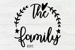 Family Monogram SVG, Family Last Name Svg Cut File Product Image 2