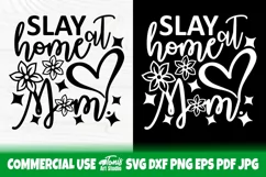Mom Life SVG | Slay at Home Mom | Mom Quote Svg Cut File Product Image 3