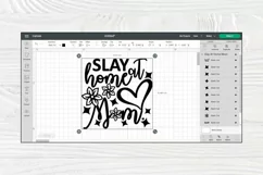 Mom Life SVG | Slay at Home Mom | Mom Quote Svg Cut File Product Image 4
