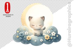 Tonkinese Cat Clipart - PNG File Product Image 1