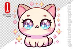 Tonkinese Cat Clipart - PNG File Product Image 1