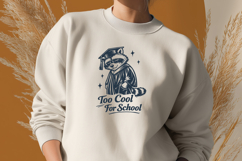 Too Cool For School SVG - Funny Graduation Raccoon PNG Product Image 2