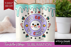 Too Cozy To Chill Xmas Tumbler Wrap Christmas Tumbler PNG Product Image 1