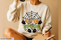 Too Cute to Spook Halloween SVG PNG Design Product Image 4