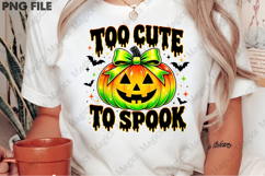 Too Cute to Spook Halloween PNG Product Image 2