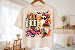 Too Ghoul for School PNG, Halloween Teacher Sublimation Desi Product Image 2
