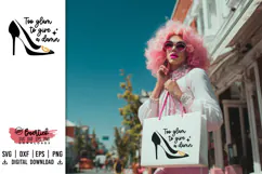 Drag Queen SVG, Too glam to give a damn Product Image 2