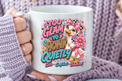 Too Glam To Honk Quietly PNG, Sassy Goose Sublimation Product Image 4