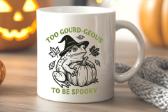 Too Gourd-Geous to Be Spooky SVG | Cute Halloween Frog PNG Product Image 3