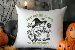 Too Gourd-Geous to Be Spooky SVG | Cute Halloween Frog PNG Product Image 2