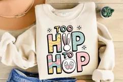 Too Hip To Hop Bunny PNG, Easter Bunny Clipart Product Image 3