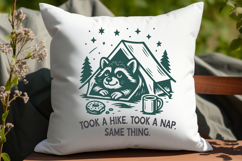 Took a Hike Took a Nap SVG PNG Funny Camping Raccoon Tent Product Image 2