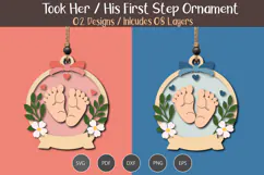 First Steps SVG Ornament Product Image 1