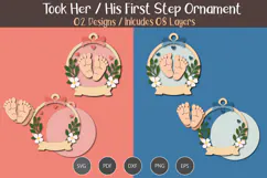 First Steps SVG Ornament Product Image 2