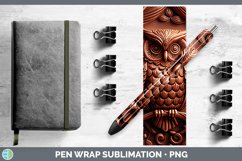 GorgeousTooled Leather Pen Wrap design.