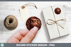 GorgeousTooled Leather Stickers design.