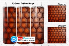 Tooled Leather Texture 20/30oz Tumbler, BONUS 25 Tumbler Product Image 1