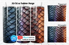 Tooled Leather Texture 20/30oz Tumbler, BONUS 25 Tumbler Product Image 1