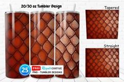 Tooled Leather Texture 20/30oz Tumbler, BONUS 25 Tumbler Product Image 1