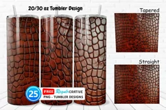 Tooled Leather Texture 20/30oz Tumbler, BONUS 25 Tumbler Product Image 1