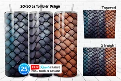 Tooled Leather Texture 20/30oz Tumbler, BONUS 25 Tumbler Product Image 1