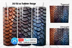 Tooled Leather Texture 20/30oz Tumbler, BONUS 25 Tumbler Product Image 1