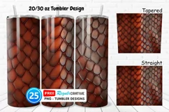 Tooled Leather Texture 20/30oz Tumbler, BONUS 25 Tumbler Product Image 1