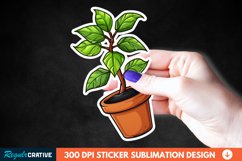 Topiary Pot Sticker Clipart, Sticker PNG Sticker Product Image 1