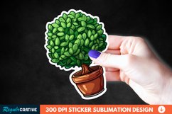 Topiary Pot Sticker Clipart, Sticker PNG Sticker Product Image 1