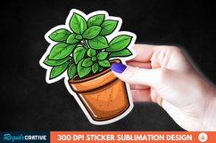 Topiary Pot Sticker Clipart, Sticker PNG Sticker Product Image 1