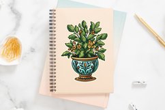 Topiary Pot Sticker Clipart Bundle Product Image 5