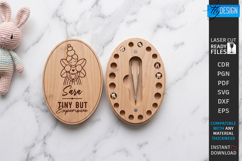 Baby Tooth Box Laser Cut | First Tooth | Keepsake Box | CNC Product Image 1